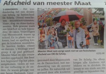 Afscheid Meester Maat